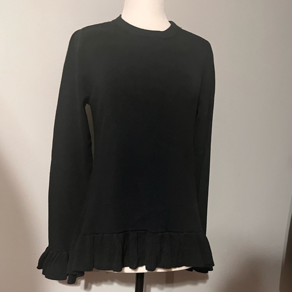 DG2 Black Sweater w/ Ruffled Sleeves!! - Picture 6 of 8